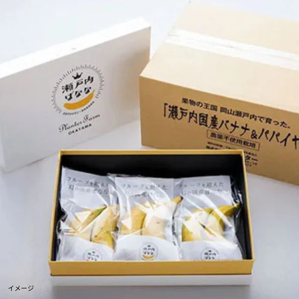 「岡山瀬戸内ばなな プレミアムギフト」2本入