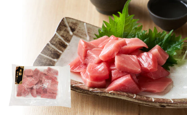 宮城県産「天然本マグロ切り落とし」500g