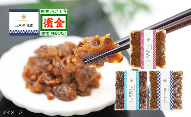 「三河の佃煮 3種セット」計10パック
