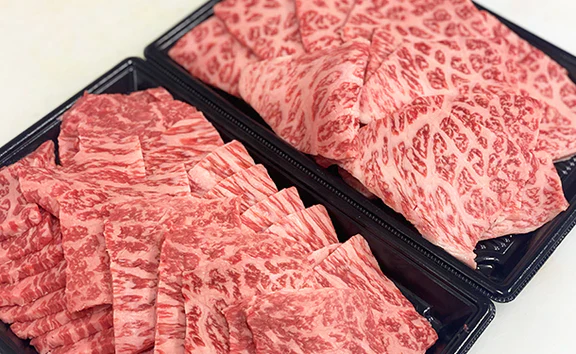 「上ロース焼肉＆特選赤身焼肉セット」各500g