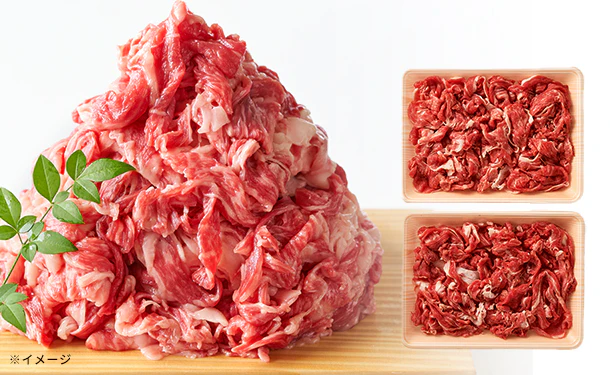 「九州産黒毛和牛切り落とし」500g