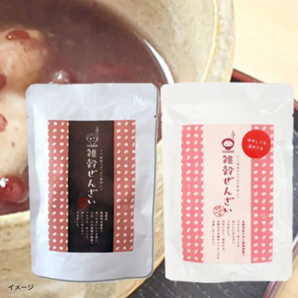 「レトルト雑穀ぜんざい2種」150g×各6パック