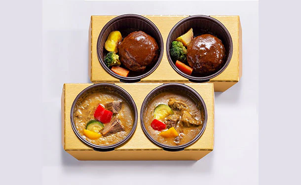 神戸のじぎく家「神戸牛ハンバーグ&カレー」各2個 - Image 2