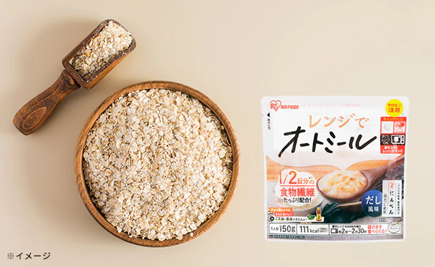 アイリスフーズ「レンジでオートミール だし風味」150g