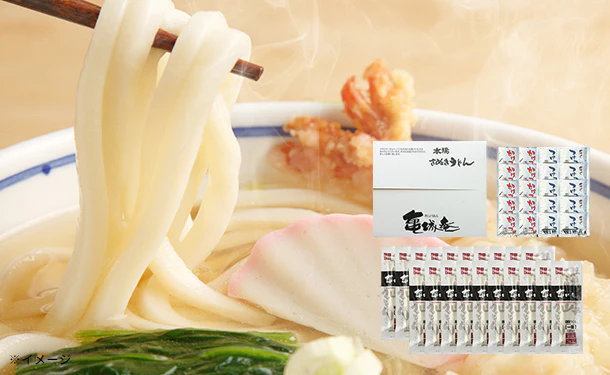 「一膳太切讃岐うどん 太麺（つゆ付）」120g