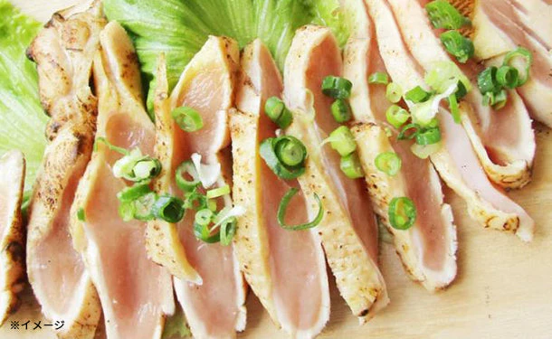 「オリーブ地鶏 鶏ムネたたき」約200g