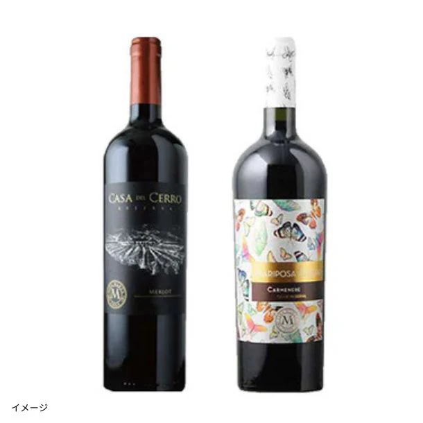 「ムートン・オーパス元醸造家が造る！赤ワイン2種セット（メルロ＆カルメネール）」750ml