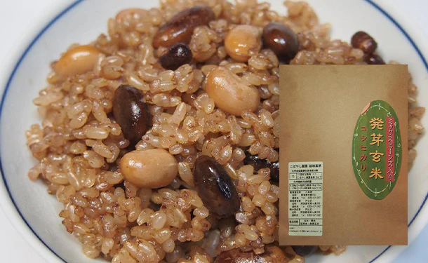 新潟県産「発芽玄米コシヒカリ（ミックスビーンズ入り）」940g