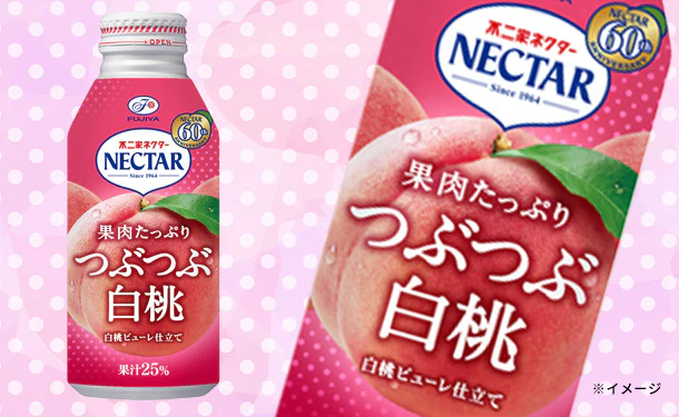 不二家「ネクター つぶつぶ白桃」380g