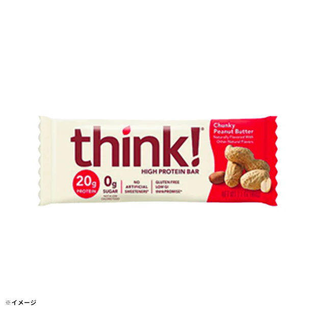 「think！ プロテインバー チャンキーピーナッツバター味」60g