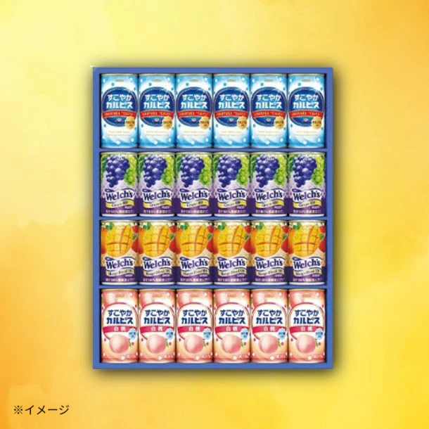 「すこやかカルピス＆ウェルチギフト（CWM3）」24本入