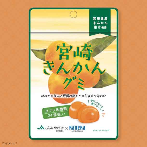 「宮崎きんかんグミ ラブレ乳酸菌入」40g