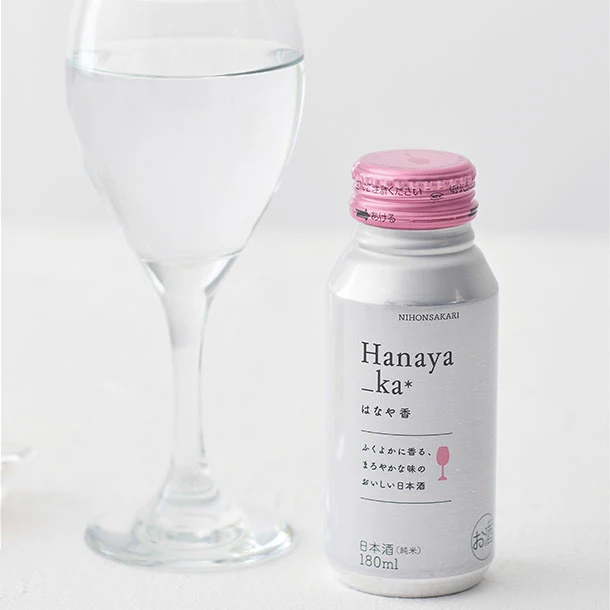 日本盛「はなや香 純米 ボトル缶」180ml