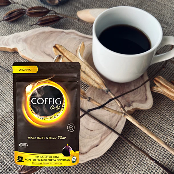 「COFFIG ゴールド 有機イチジク＆ひよこ豆のブレンド100％」150g