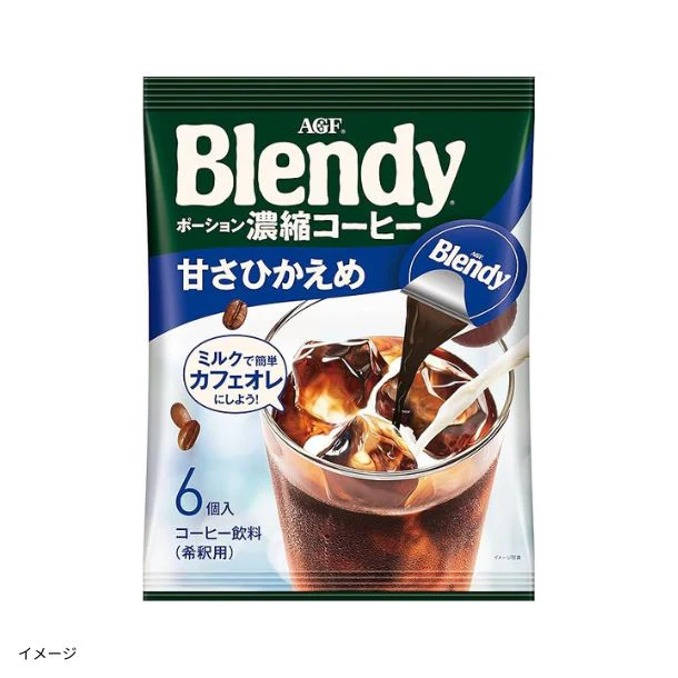 ブレンディ「ポーション濃縮コーヒー 甘さひかえめ」6個入