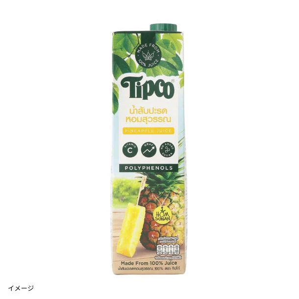 ティプコ「ストレート パインアップルジュース 果汁100%」970ml