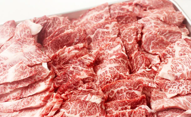 九州産「黒毛和牛A4ランク以上切り落とし焼肉」500g×2パック