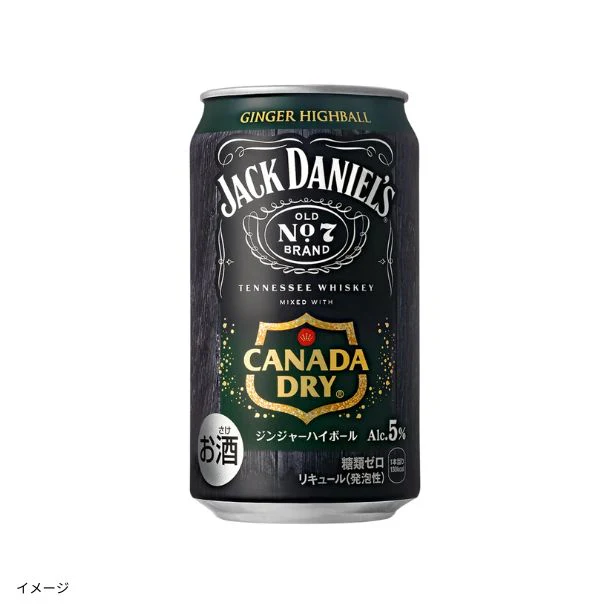 「ジャックダニエル＆カナダドライ ジンジャーハイボール」350ml