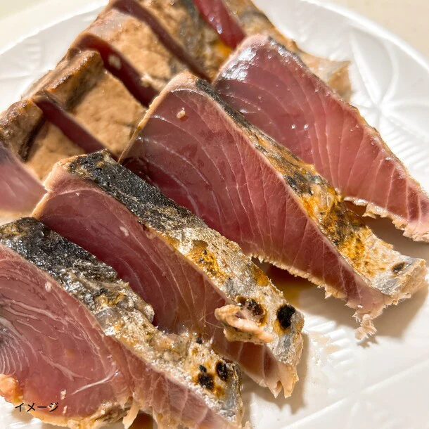 「炭火焼カツオタタキ2節（たれ付き）」600g - Image 2