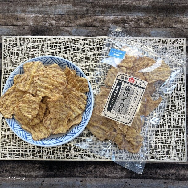 「徳用 廣島イカ天（姿フライ割れ）」120g