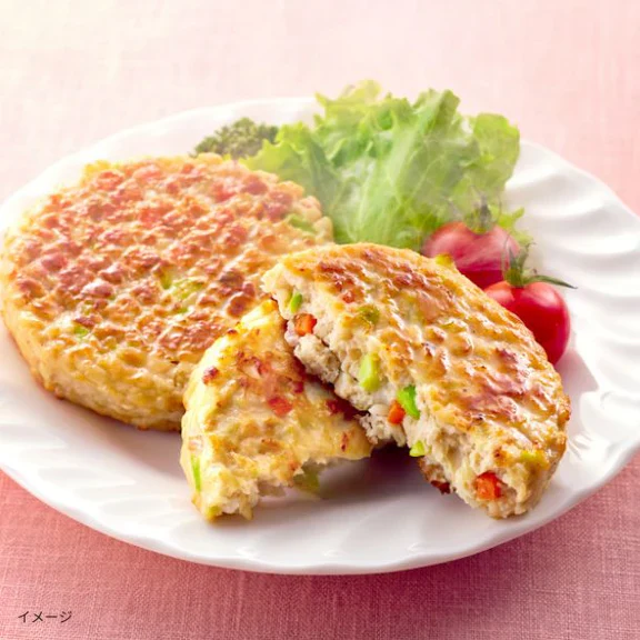 「ふんわりしらす入り 彩り野菜のおとうふバーグ」4個入