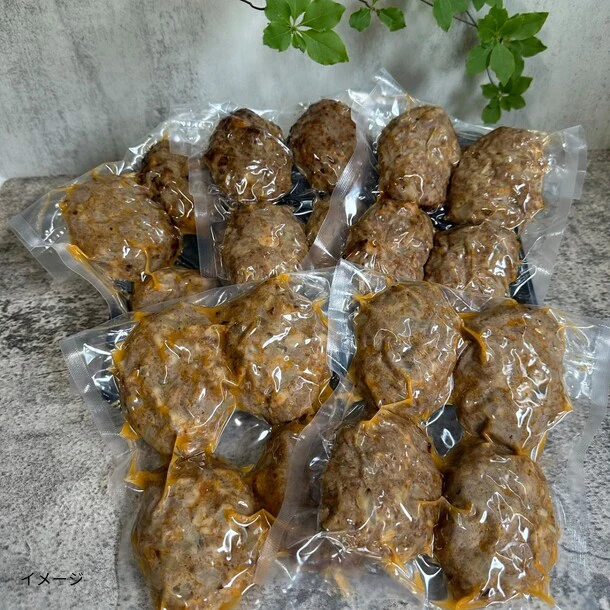 「訳あり 形不揃い 自家製仙台牛国産牛入り手ごねハンバーグステーキ」85g - Image 2