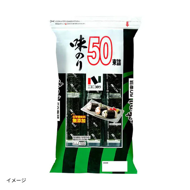 ニコニコのり「味のり 12切5枚」50束