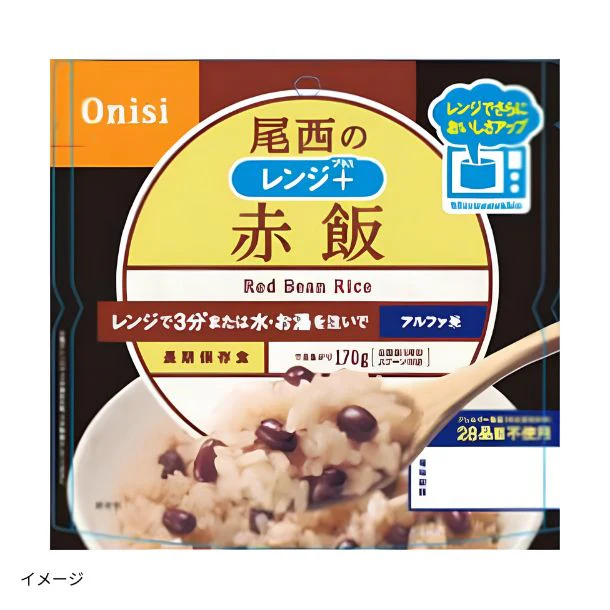 尾西食品「レンジ+(プラス)赤飯」80g - Image 2