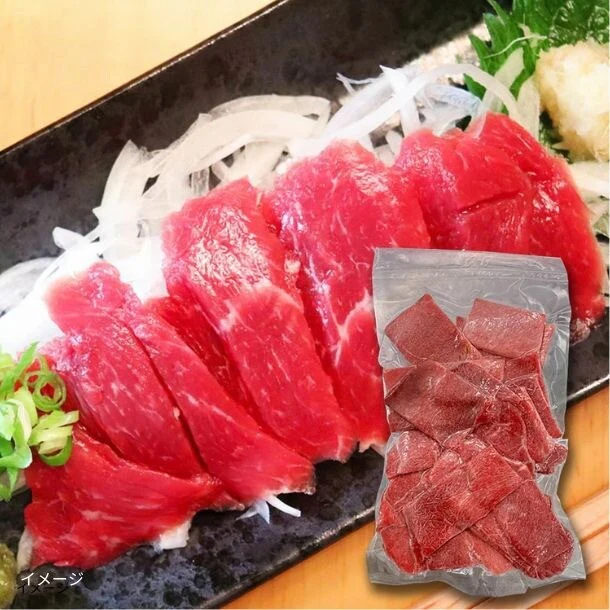 「馬刺し切り落とし」100g
