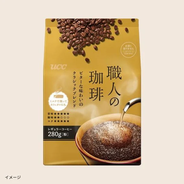 UCC「職人の珈琲 ビターな味わいのクラシックブレンド（粉）」280g